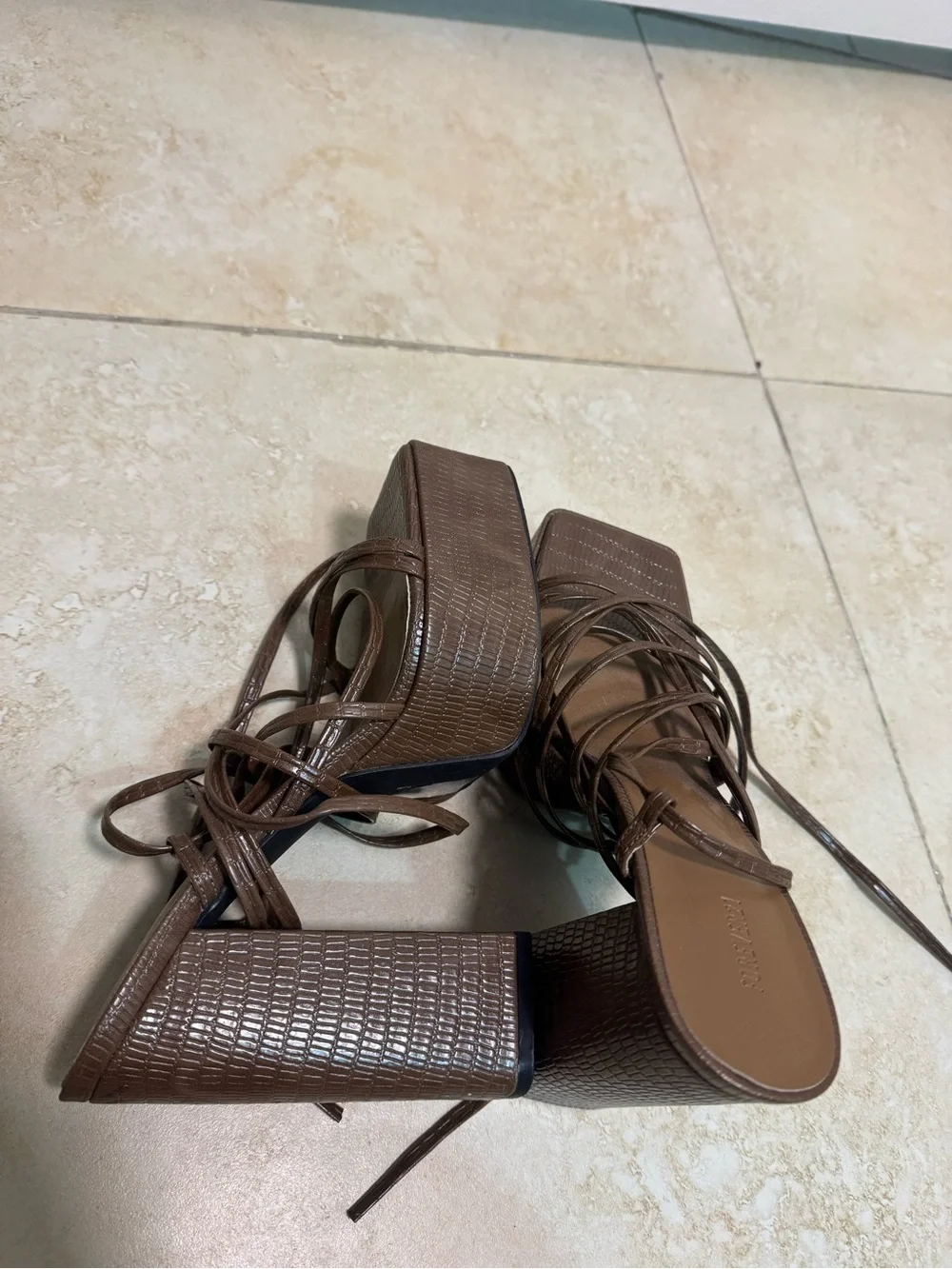 Forever 21 croc embossed